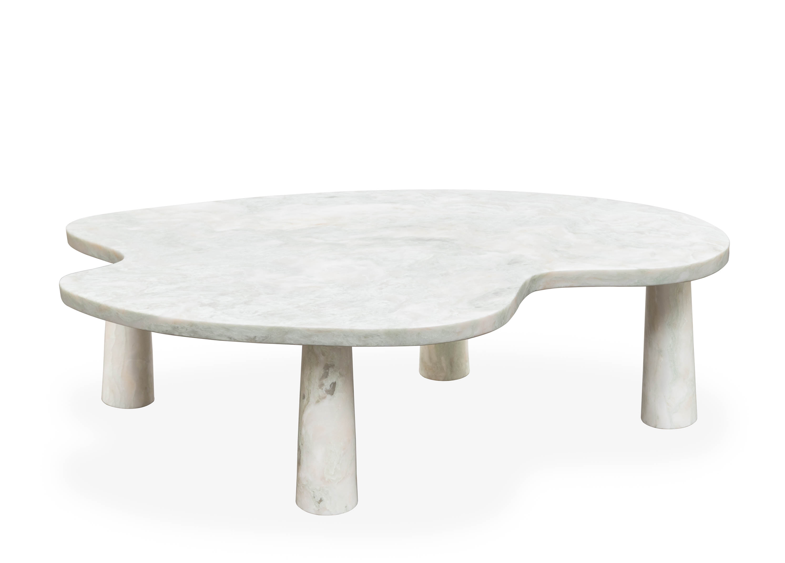 Cell Coffee Table Green Onyx Marble